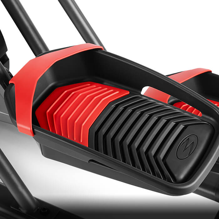 The M5 features upgraded foot pedals.